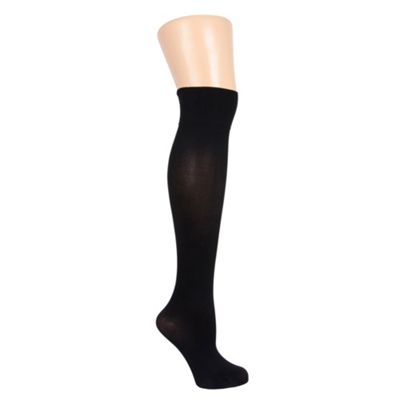 2 pair pack of 60 denier opaque knee highs